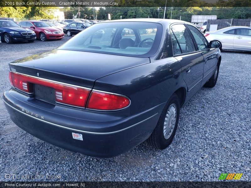 Graphite Metallic / Medium Gray 2001 Buick Century Custom