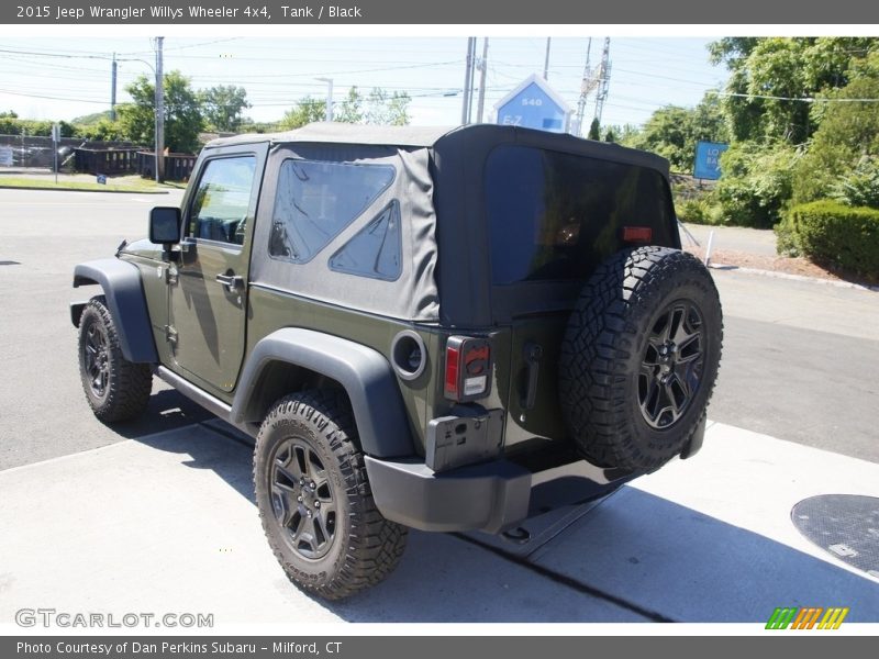 Tank / Black 2015 Jeep Wrangler Willys Wheeler 4x4