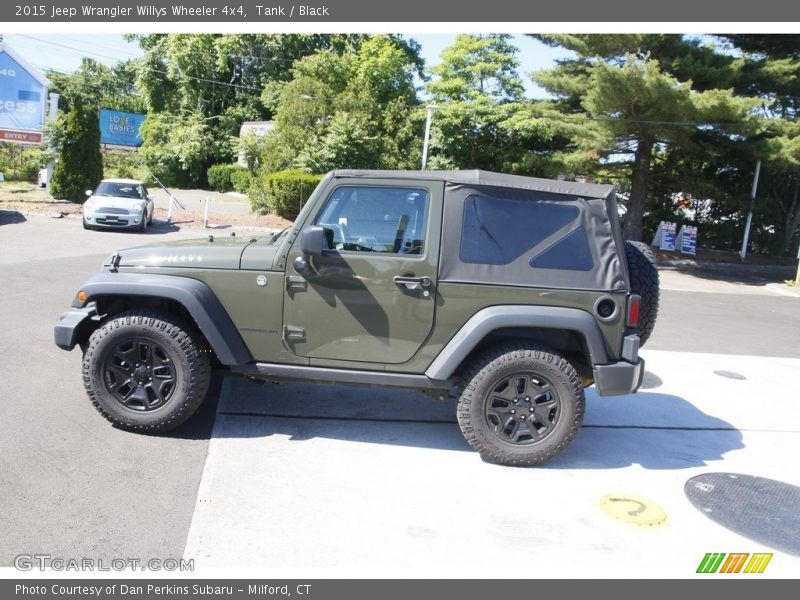 Tank / Black 2015 Jeep Wrangler Willys Wheeler 4x4