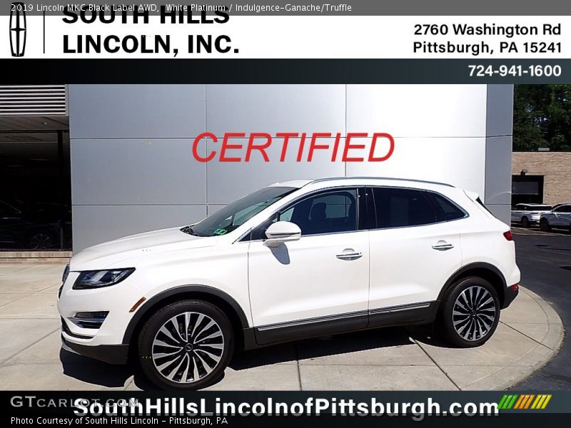 White Platinum / Indulgence-Ganache/Truffle 2019 Lincoln MKC Black Label AWD