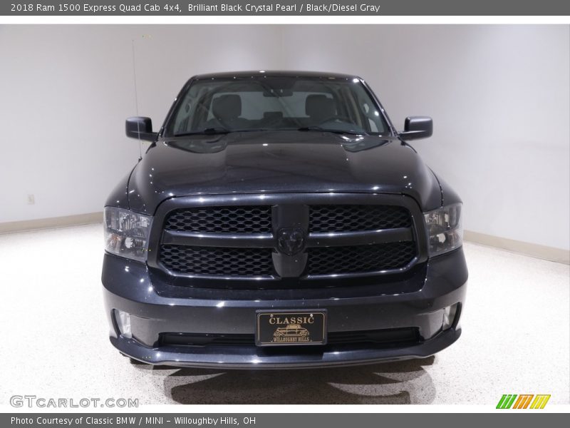 Brilliant Black Crystal Pearl / Black/Diesel Gray 2018 Ram 1500 Express Quad Cab 4x4