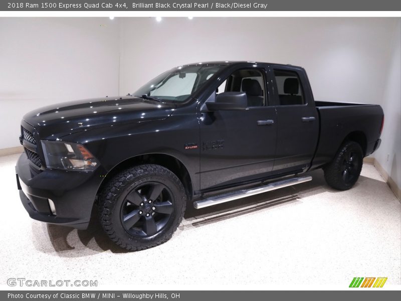 Brilliant Black Crystal Pearl / Black/Diesel Gray 2018 Ram 1500 Express Quad Cab 4x4