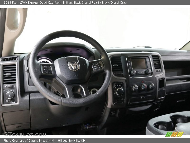 Brilliant Black Crystal Pearl / Black/Diesel Gray 2018 Ram 1500 Express Quad Cab 4x4