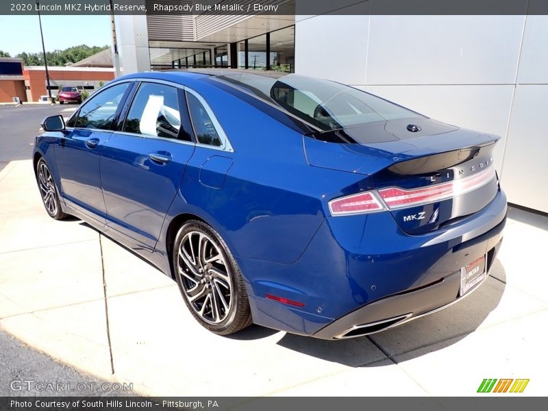 Rhapsody Blue Metallic / Ebony 2020 Lincoln MKZ Hybrid Reserve