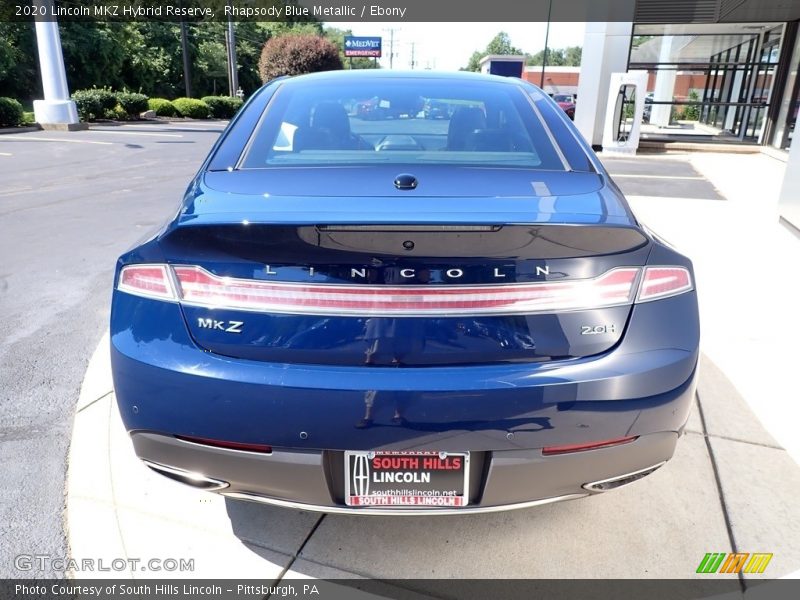 Rhapsody Blue Metallic / Ebony 2020 Lincoln MKZ Hybrid Reserve