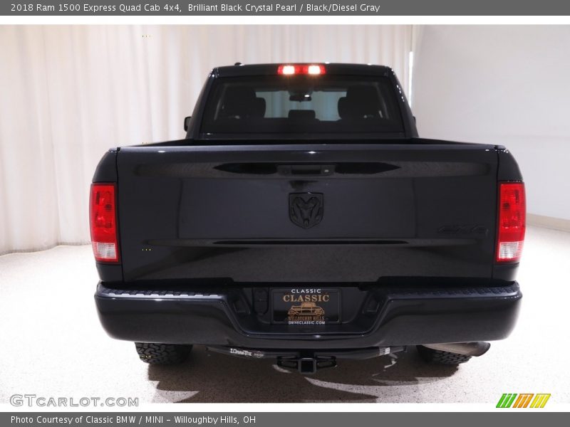 Brilliant Black Crystal Pearl / Black/Diesel Gray 2018 Ram 1500 Express Quad Cab 4x4