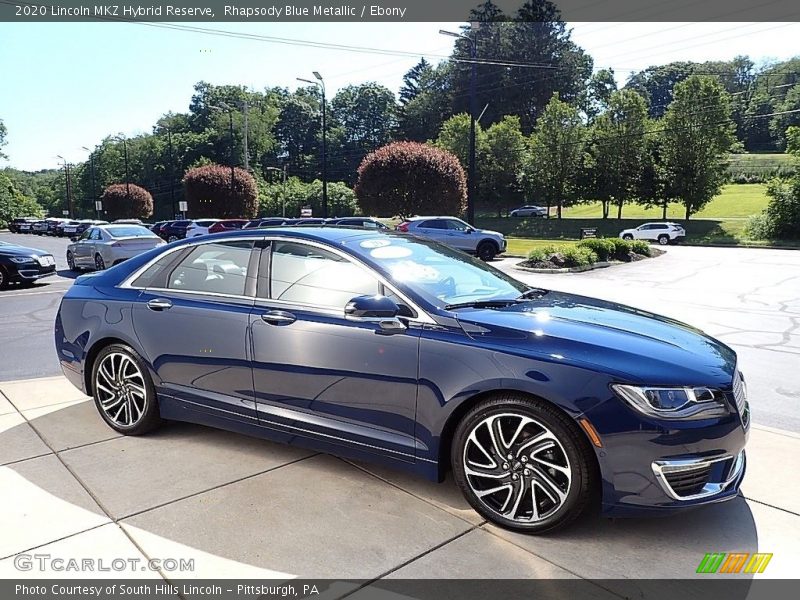 Rhapsody Blue Metallic / Ebony 2020 Lincoln MKZ Hybrid Reserve