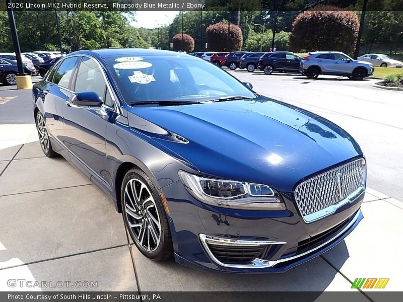 Front 3/4 View of 2020 MKZ Hybrid Reserve
