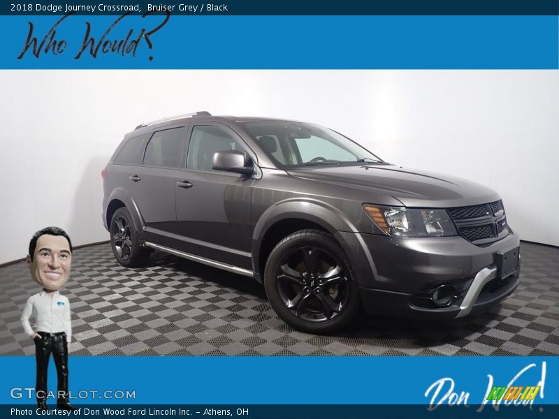 Bruiser Grey / Black 2018 Dodge Journey Crossroad