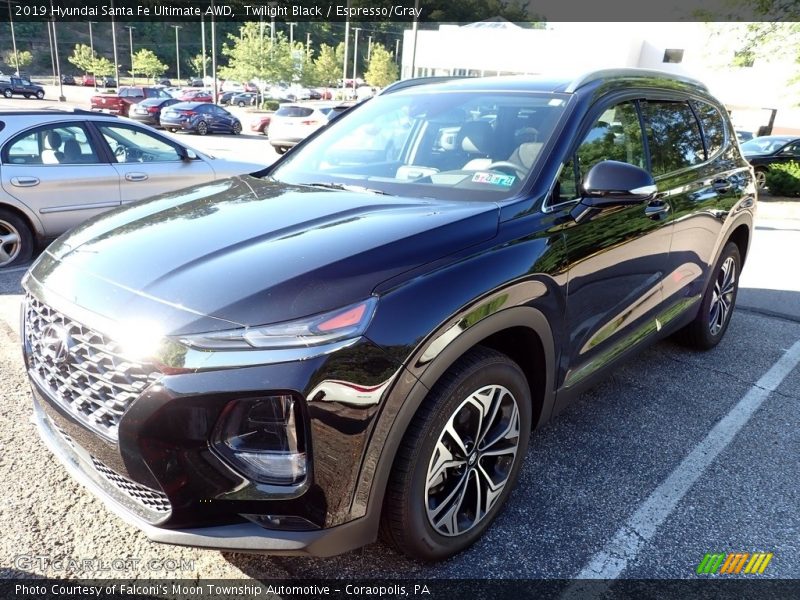 Twilight Black / Espresso/Gray 2019 Hyundai Santa Fe Ultimate AWD