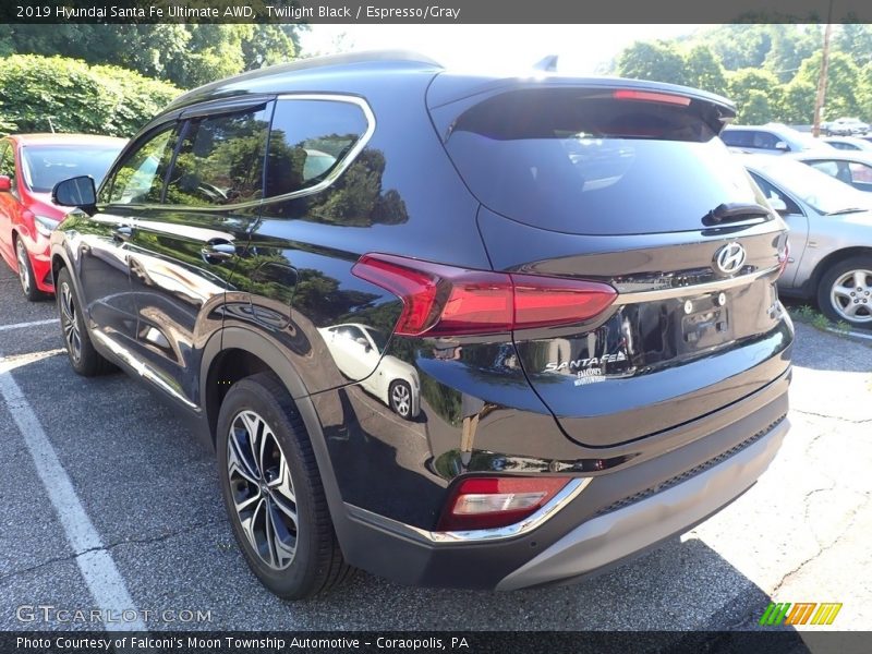 Twilight Black / Espresso/Gray 2019 Hyundai Santa Fe Ultimate AWD