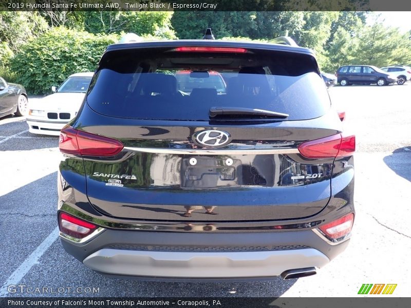 Twilight Black / Espresso/Gray 2019 Hyundai Santa Fe Ultimate AWD