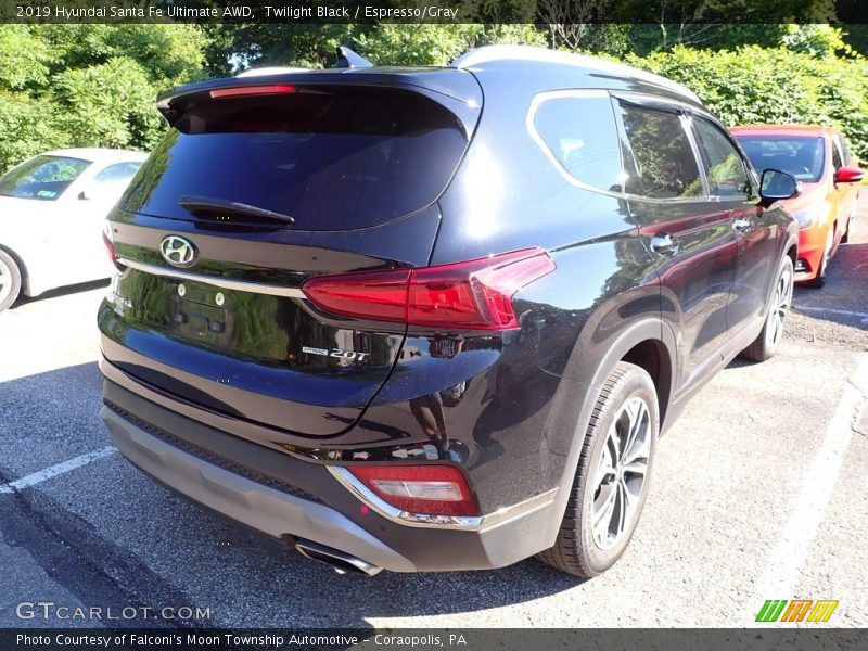 Twilight Black / Espresso/Gray 2019 Hyundai Santa Fe Ultimate AWD
