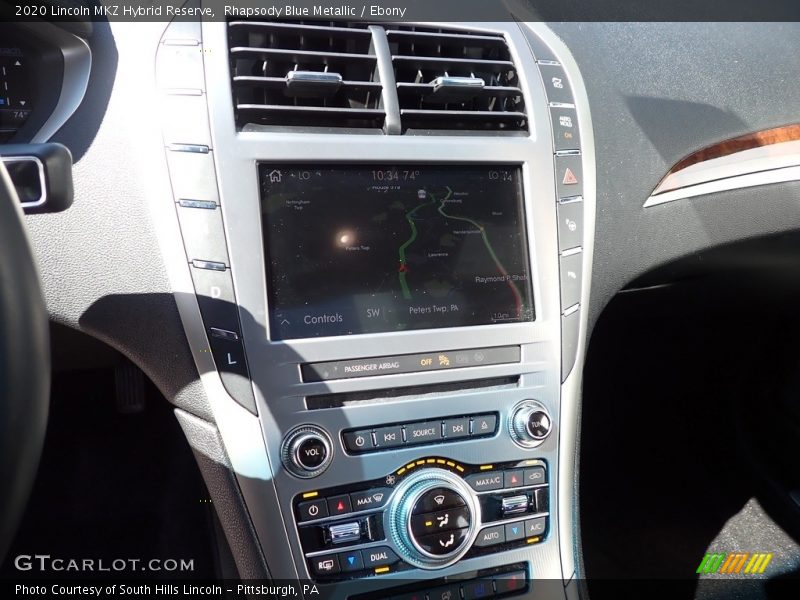Rhapsody Blue Metallic / Ebony 2020 Lincoln MKZ Hybrid Reserve