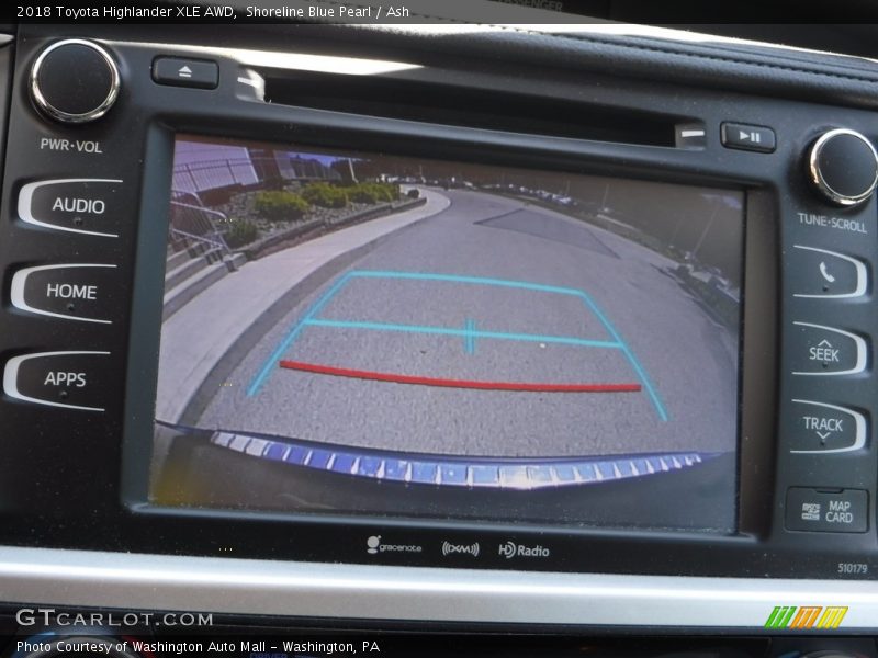 Shoreline Blue Pearl / Ash 2018 Toyota Highlander XLE AWD