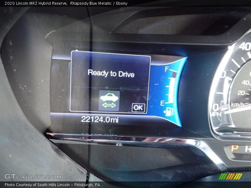 Rhapsody Blue Metallic / Ebony 2020 Lincoln MKZ Hybrid Reserve