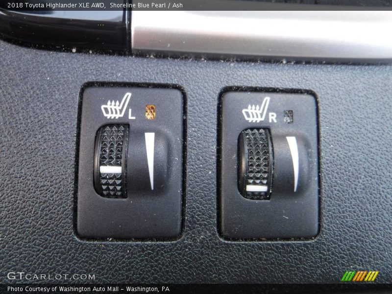 Shoreline Blue Pearl / Ash 2018 Toyota Highlander XLE AWD