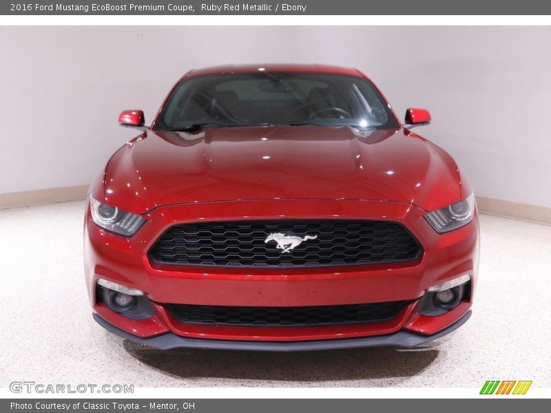 Ruby Red Metallic / Ebony 2016 Ford Mustang EcoBoost Premium Coupe