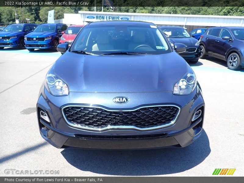 Pacific Blue / Gray 2022 Kia Sportage LX AWD