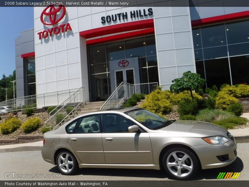 Harvest Gold Metallic / Warm Ivory 2008 Subaru Legacy 2.5i Sedan