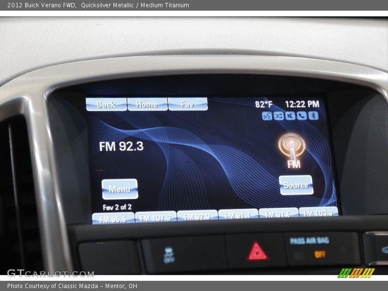 Quicksilver Metallic / Medium Titanium 2012 Buick Verano FWD