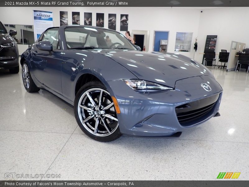 Polymetal Gray / White 2021 Mazda MX-5 Miata RF Grand Touring