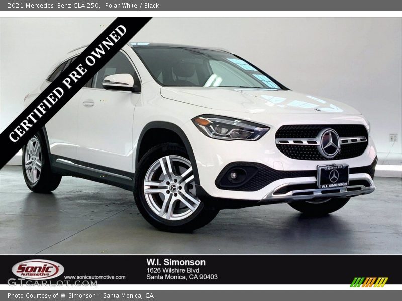 Polar White / Black 2021 Mercedes-Benz GLA 250