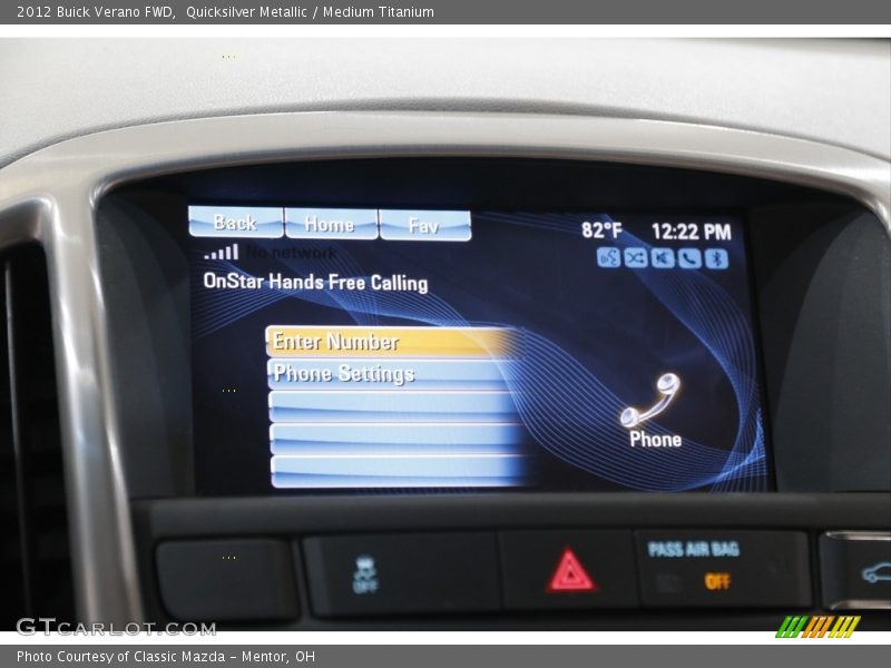 Quicksilver Metallic / Medium Titanium 2012 Buick Verano FWD