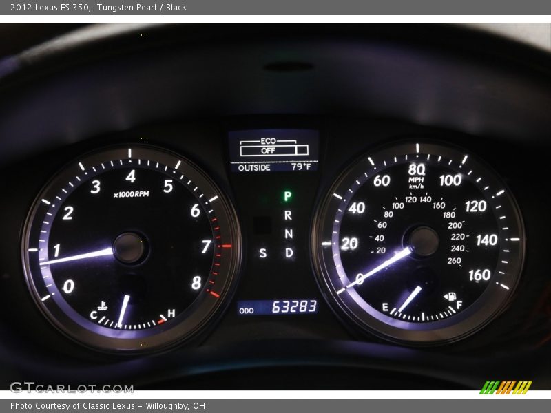 Tungsten Pearl / Black 2012 Lexus ES 350