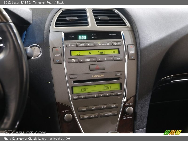 Tungsten Pearl / Black 2012 Lexus ES 350