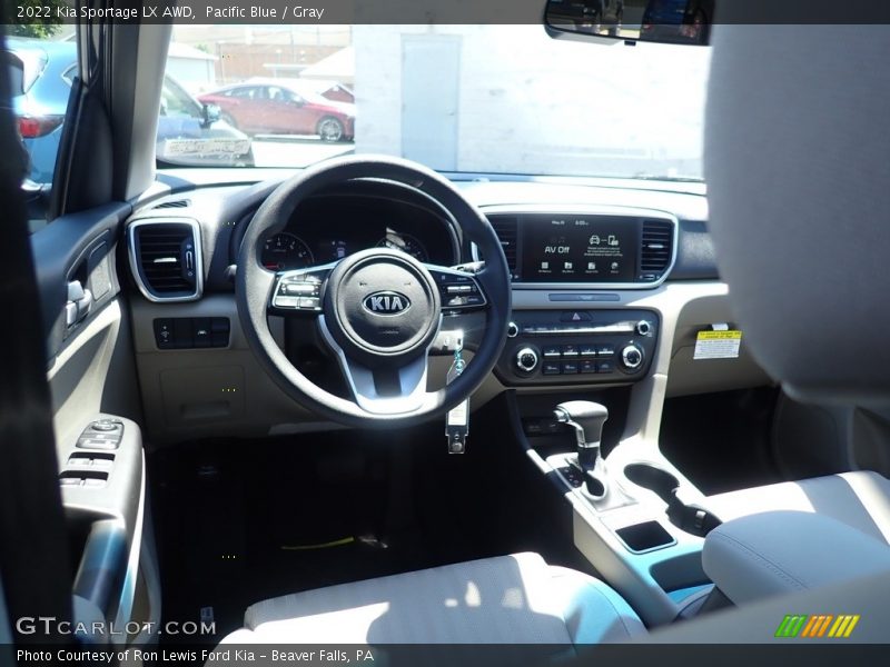 Pacific Blue / Gray 2022 Kia Sportage LX AWD