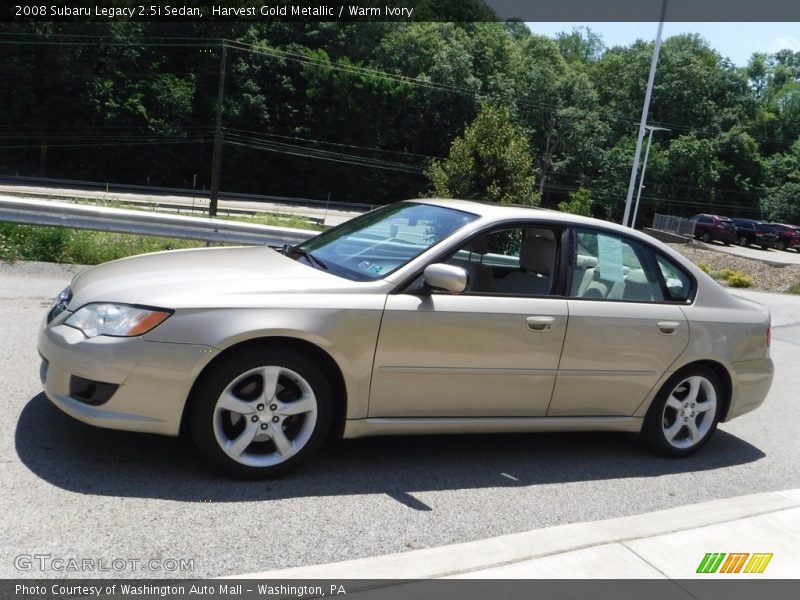 Harvest Gold Metallic / Warm Ivory 2008 Subaru Legacy 2.5i Sedan