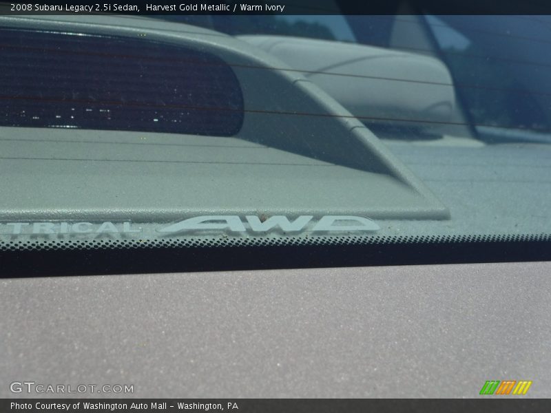 Harvest Gold Metallic / Warm Ivory 2008 Subaru Legacy 2.5i Sedan