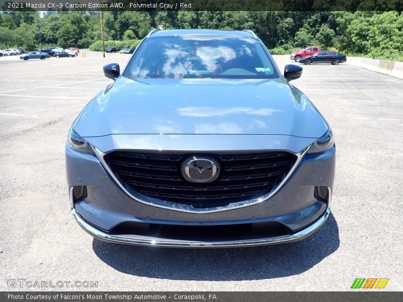 Polymetal Gray / Red 2021 Mazda CX-9 Carbon Edition AWD