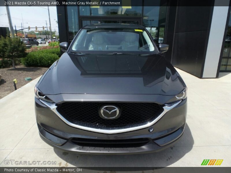 Machine Gray Metallic / Parchment 2021 Mazda CX-5 Touring AWD