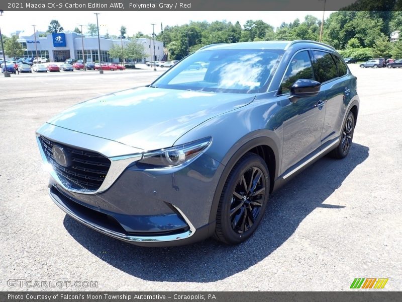 Polymetal Gray / Red 2021 Mazda CX-9 Carbon Edition AWD