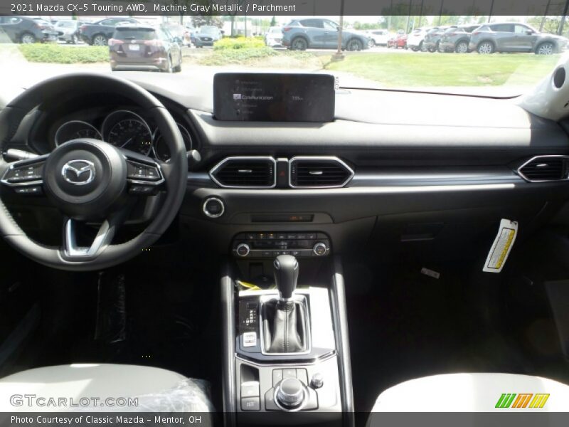 Machine Gray Metallic / Parchment 2021 Mazda CX-5 Touring AWD