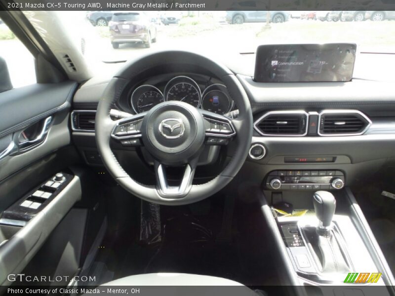 Machine Gray Metallic / Parchment 2021 Mazda CX-5 Touring AWD