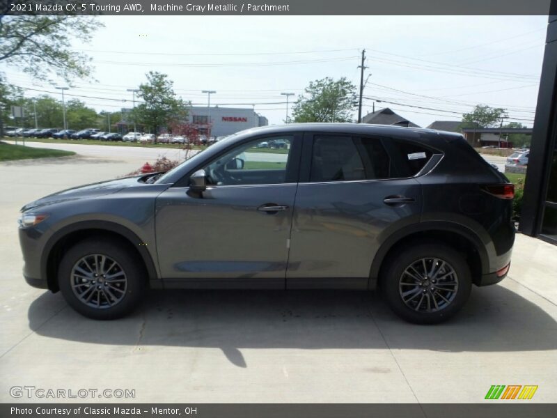 Machine Gray Metallic / Parchment 2021 Mazda CX-5 Touring AWD