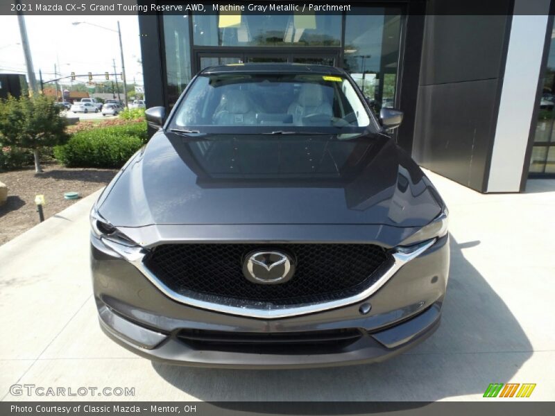 Machine Gray Metallic / Parchment 2021 Mazda CX-5 Grand Touring Reserve AWD