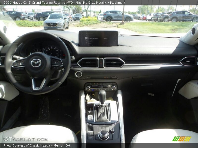 Machine Gray Metallic / Parchment 2021 Mazda CX-5 Grand Touring Reserve AWD