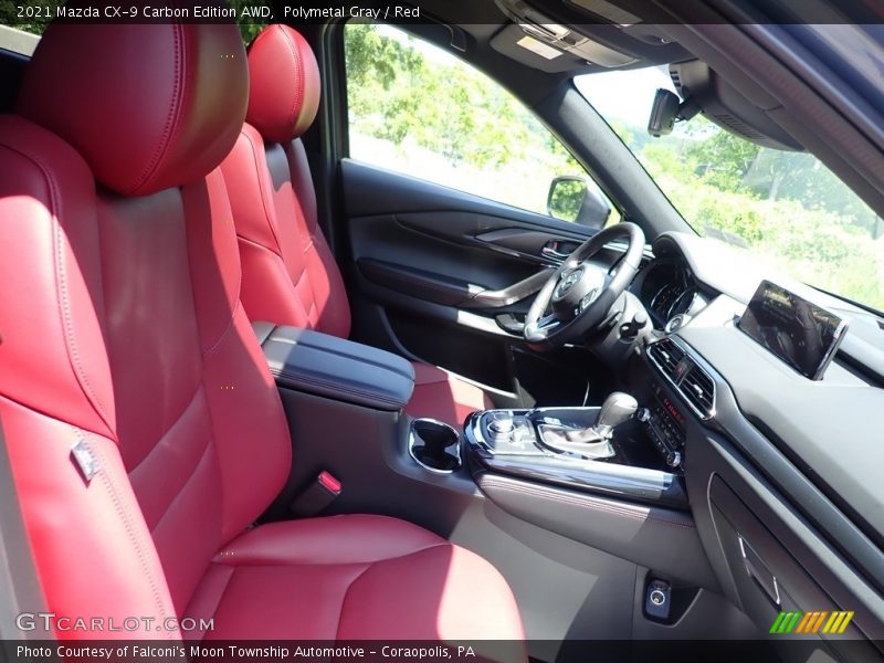Polymetal Gray / Red 2021 Mazda CX-9 Carbon Edition AWD