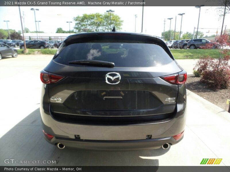Machine Gray Metallic / Parchment 2021 Mazda CX-5 Grand Touring Reserve AWD
