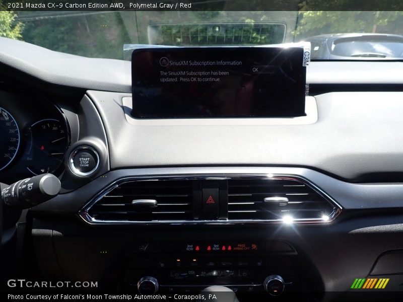 Polymetal Gray / Red 2021 Mazda CX-9 Carbon Edition AWD