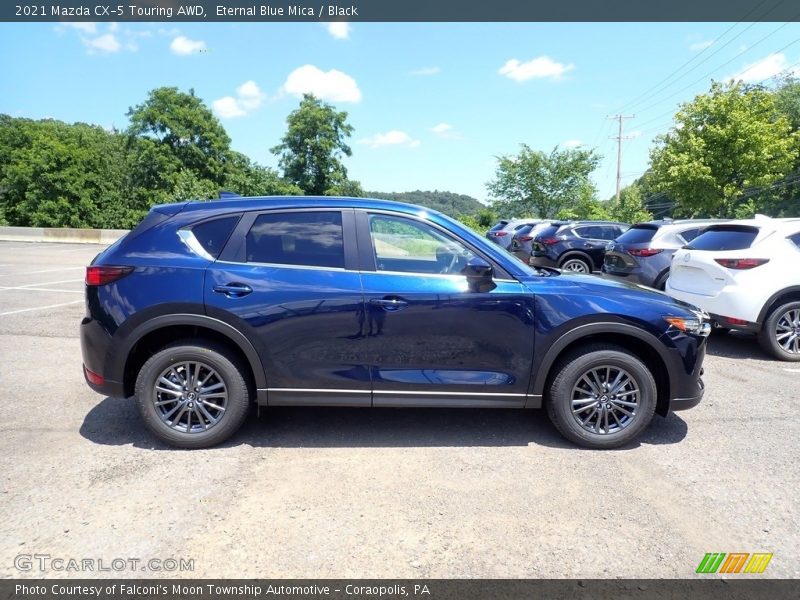 Eternal Blue Mica / Black 2021 Mazda CX-5 Touring AWD