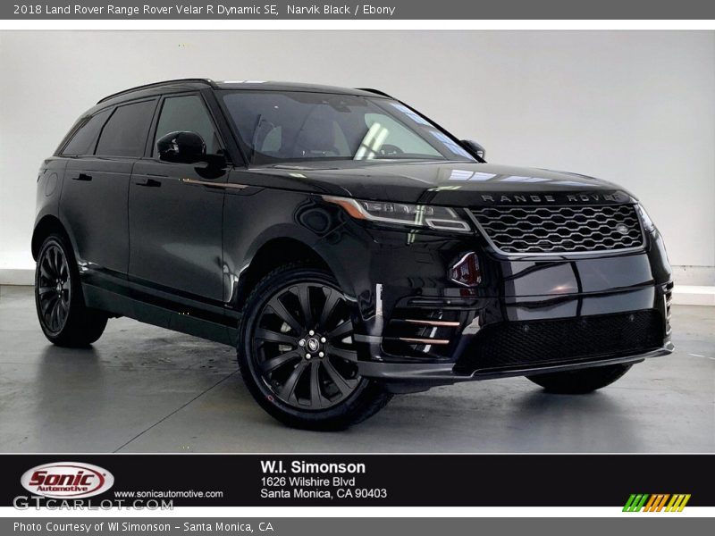Narvik Black / Ebony 2018 Land Rover Range Rover Velar R Dynamic SE