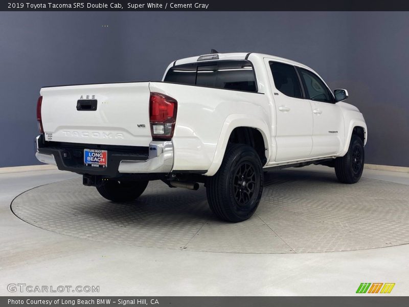 Super White / Cement Gray 2019 Toyota Tacoma SR5 Double Cab