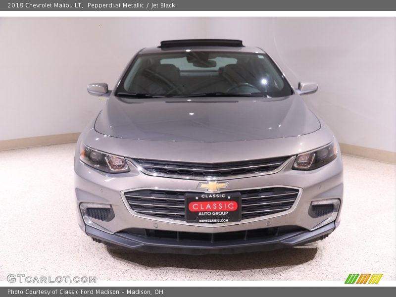 Pepperdust Metallic / Jet Black 2018 Chevrolet Malibu LT