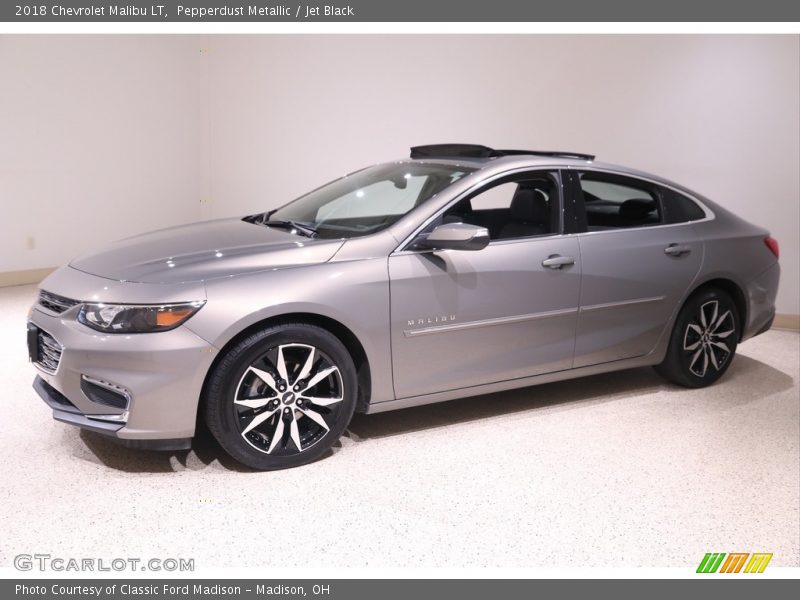 Pepperdust Metallic / Jet Black 2018 Chevrolet Malibu LT