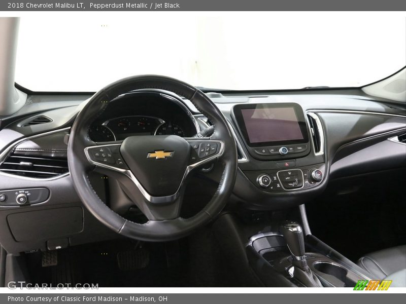 Pepperdust Metallic / Jet Black 2018 Chevrolet Malibu LT